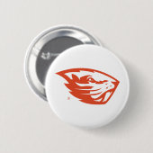 Oregon Staat Beavers | Biberkopf Button (Vorne & Hinten)