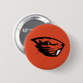 Oregon Staat Beavers | Biberkopf Button (Vorne & Hinten)