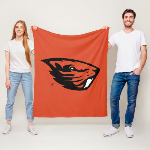 Oregon Staat Beavers   Biberkopf Fleecedecke