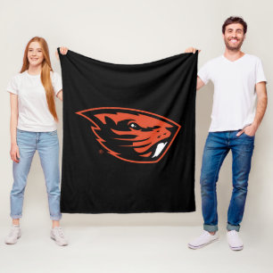 Oregon Staat Beavers   Biberkopf Fleecedecke