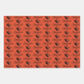 Oregon Staat Beavers | Biberkopf Geschenkpapier Set (Vorderseite)