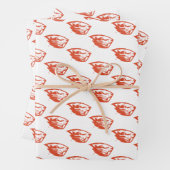 Oregon Staat Beavers | Biberkopf Geschenkpapier Set (Beispiel)