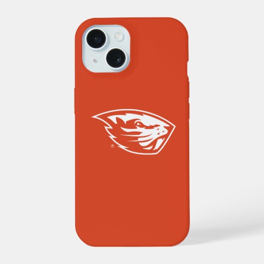Oregon Staat Beavers | Biberkopf iPhone 15 Hülle (Rückseite)