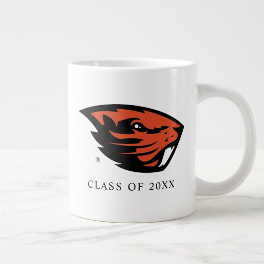 Oregon Staat Beavers | Biberkopf Jumbo-Tasse (Rechts)