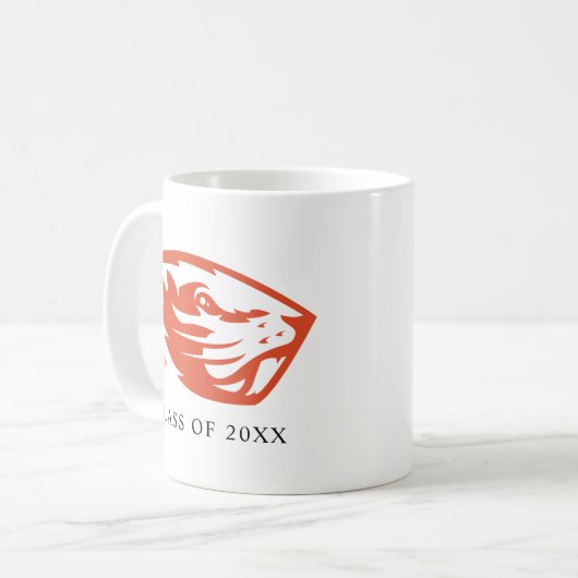 Oregon Staat Beavers | Biberkopf Kaffeetasse (Vorderseite Links)