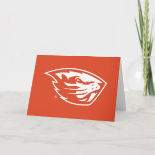 Oregon Staat Beavers   Biberkopf Karte