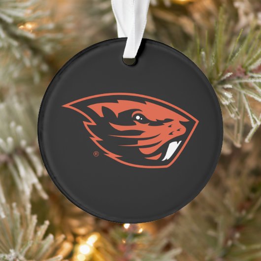 Oregon Staat Beavers | Biberkopf Ornament (Baum)