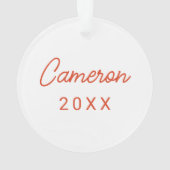 Oregon Staat Beavers | Biberkopf Ornament (Rückseite)