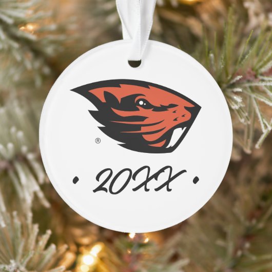 Oregon Staat Beavers | Biberkopf Ornament (Baum)