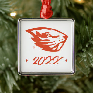 Oregon Staat Beavers Biberkopf Ornament Aus Metall