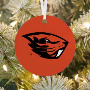 Oregon Staat Beavers Biberkopf Ornament Aus Metall