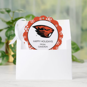 Oregon Staat Beavers Biberkopf Ornament Karte