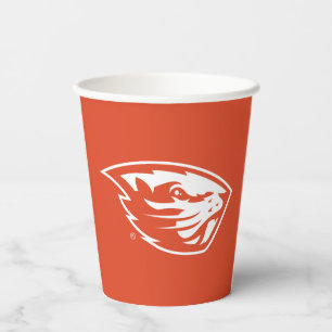 Oregon Staat Beavers Biberkopf Pappbecher