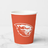 Oregon Staat Beavers | Biberkopf Pappbecher (Vorderseite)
