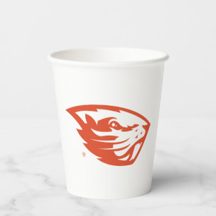 Oregon Staat Beavers Biberkopf Pappbecher