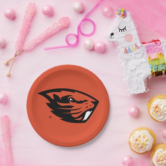 Oregon Staat Beavers | Biberkopf Pappteller (Party)