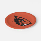 Oregon Staat Beavers | Biberkopf Pappteller (Schrägansicht)