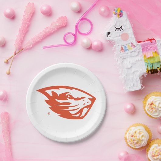 Oregon Staat Beavers | Biberkopf Pappteller (Party)