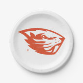Oregon Staat Beavers | Biberkopf Pappteller (Vorderseite)