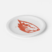 Oregon Staat Beavers | Biberkopf Pappteller (Schrägansicht)