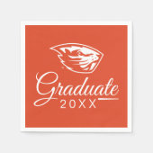 Oregon Staat Beavers | Biberkopf Serviette (Vorderseite)