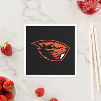 Oregon Staat Beavers | Biberkopf Serviette