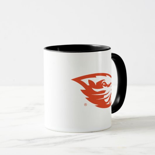 Oregon Staat Beavers | Biberkopf Tasse (VorderseiteRechts)