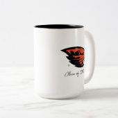 Oregon Staat Beavers | Biberkopf Zweifarbige Tasse (VorderseiteRechts)