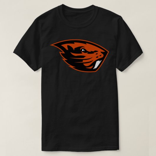 Oregon Staat Beavers Logo-Aufkleber T-Shirt (Design vorne)