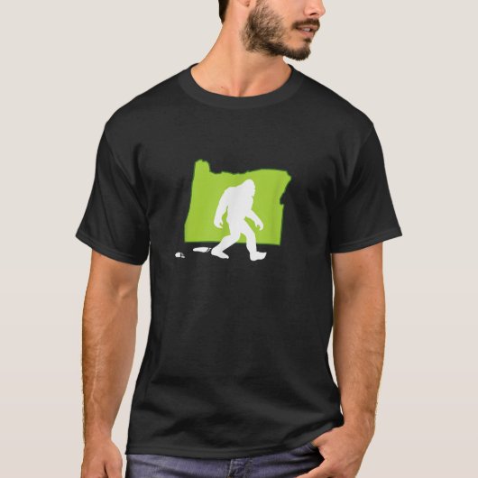 Oregon Staat Bigfoot Hunter T-Shirt (Vorderseite)