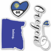 Oregon Staat, Blatt Die Aufkleber schneiden (Vorderseite)