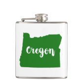 Oregon Staat Green Flachmann (Vorderseite)