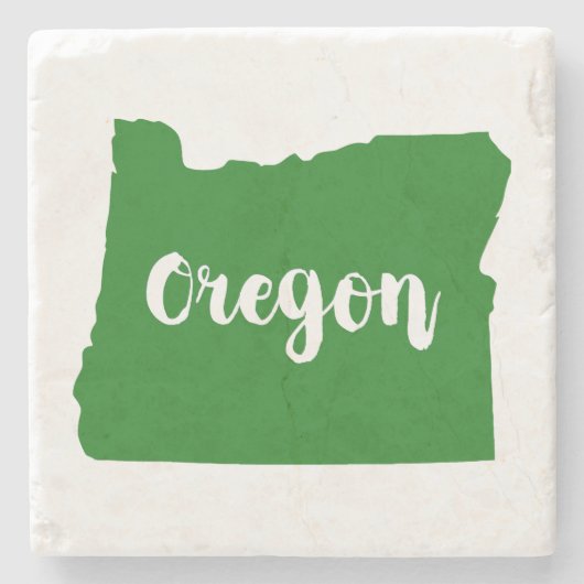 Oregon Staat Green Steinuntersetzer (Vorderseite)