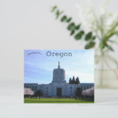 Oregon Staat Hauptstadt Salem Oregon Postkarte (Stehend Vorderseite)