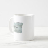 Oregon Staat Illustration Kaffeetasse (Vorderseite Links)