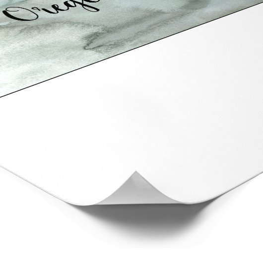 Oregon Staat Illustration Poster (Ecke)