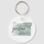 Oregon Staat Illustration Schlüsselanhänger (Vorderseite)