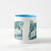 Oregon Staat Karte Beschreibung Tasse (Zentrum)