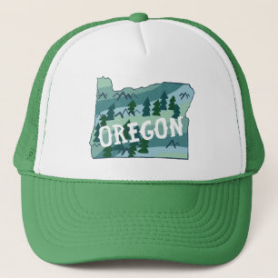 Oregon Staat Karte Beschreibung Truckerkappe