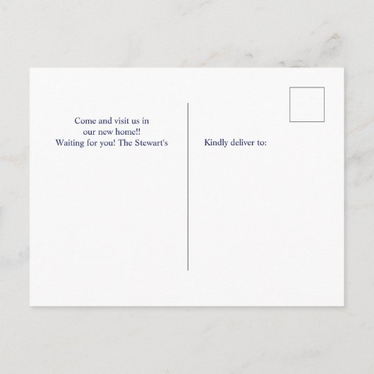 Oregon Staat Karte marineblau Aquarellfarben Zuhau (Rückseite)