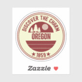 Oregon Staat - Pacific Northwest Gift Aufkleber (Blatt)