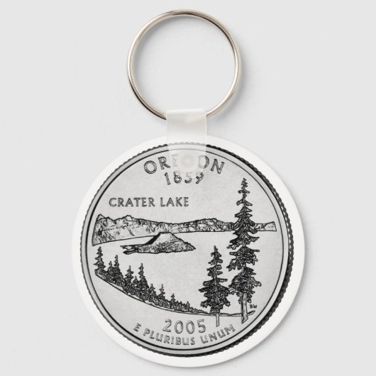 Oregon Staat Quarter Schlüsselanhänger (Vorderseite)