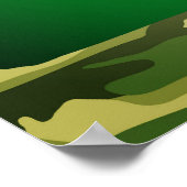 Oregon Staat Silhouette Camouflage Wall Poster (Ecke)