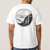 Oregon "Staat viertelt" "Kratersee " T-Shirt (Rückseite)