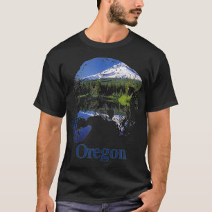 Oregon Staat Wolf Head Mount Hood T-Shirt
