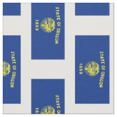 Oregon-Staats-Flagge Stoff (Nahaufnahme)