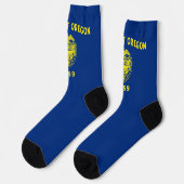 Oregon Staatsflagge Socken (Linkes Detail)