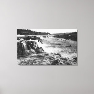 Oregon-Stadt ODER Lachsfischen auf Willamette Leinwanddruck