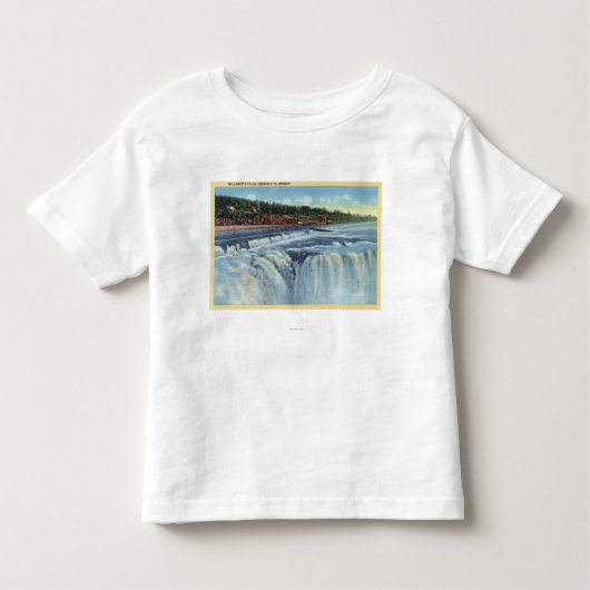Oregon-Stadt, ORWillamette fällt ViewCity ODER Kleinkind T-shirt (Vorderseite)