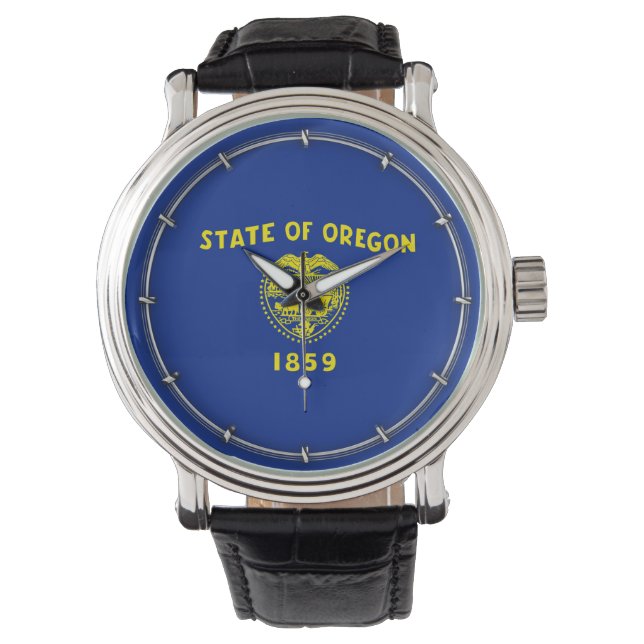 Oregon State Flag Design Armbanduhr (Vorderseite)